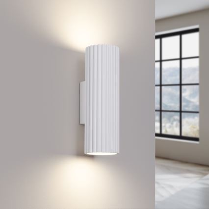 Wandlamp KARBON 2xGU10/10W/230V wit
