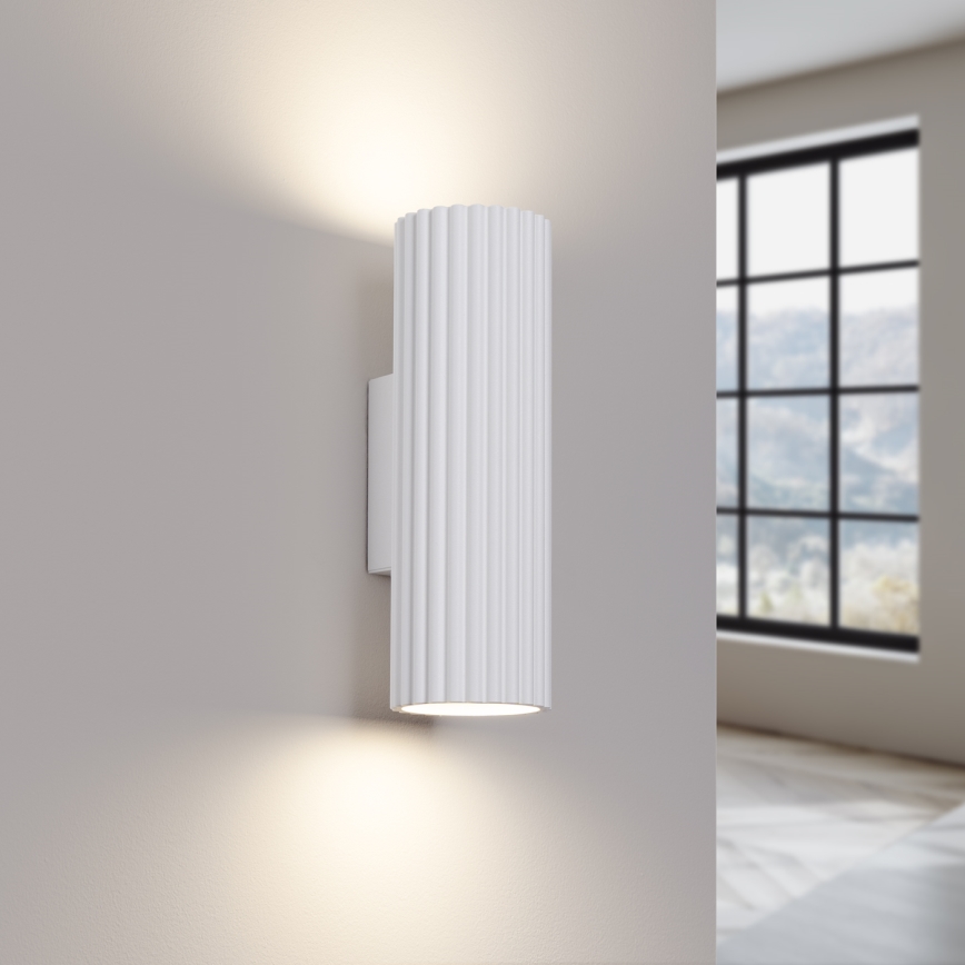 Wandlamp KARBON 2xGU10/10W/230V wit