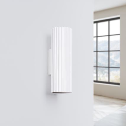 Wandlamp KARBON 2xGU10/10W/230V wit