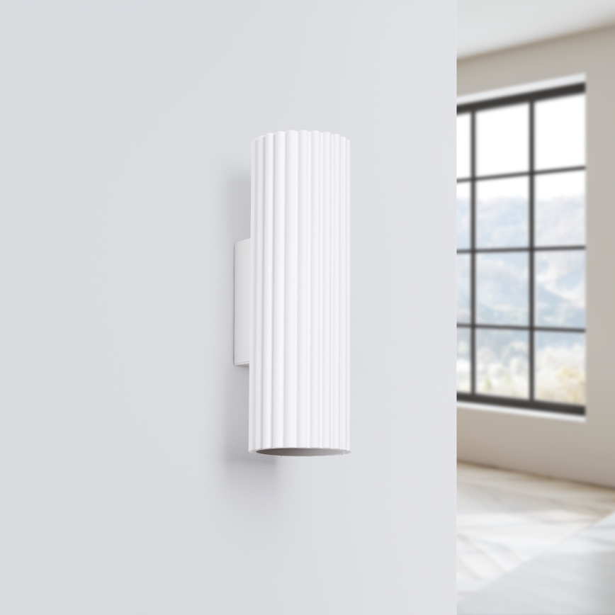 Wandlamp KARBON 2xGU10/10W/230V wit