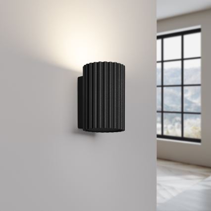 Wandlamp KARBON 1xGU10/10W/230V zwart