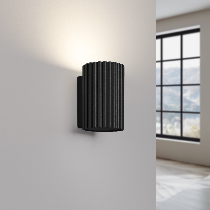 Wandlamp KARBON 1xGU10/10W/230V zwart