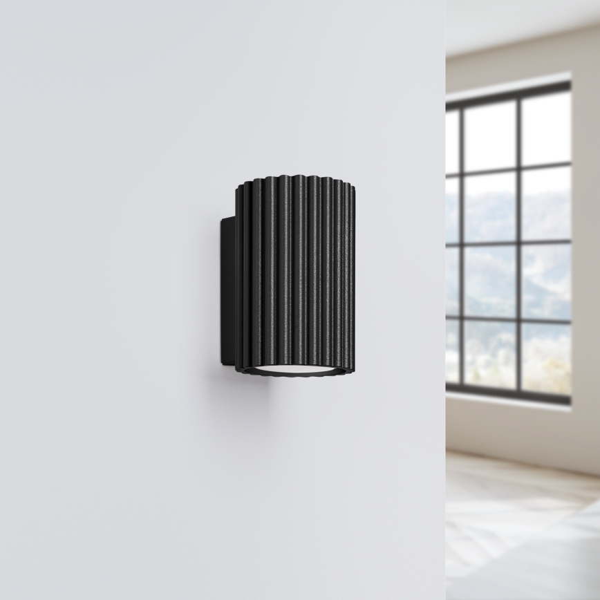 Wandlamp KARBON 1xGU10/10W/230V zwart