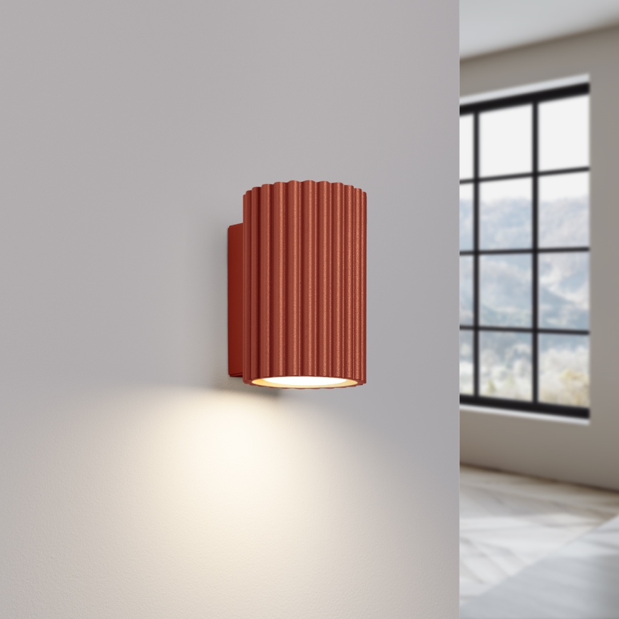 Wandlamp KARBON 1xGU10/10W/230V rood