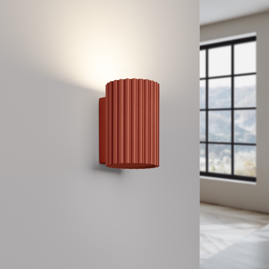 Wandlamp KARBON 1xGU10/10W/230V rood