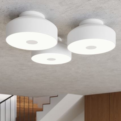 Plafondlamp OMIQ 4xE27/15W/230V Ø 30 cm wit
