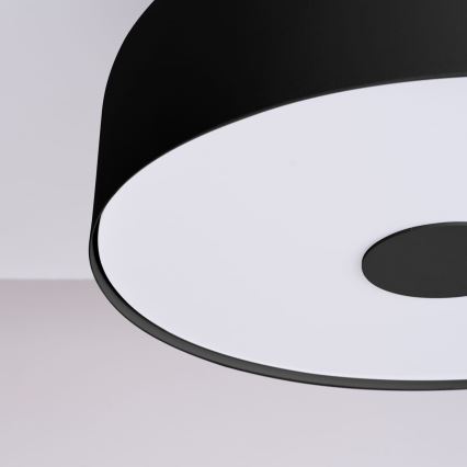 Plafondlamp OMIQ 4x E27/15W/230V Ø 30 cm zwart