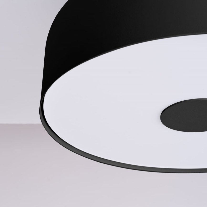 Plafondlamp OMIQ 4x E27/15W/230V Ø 30 cm zwart