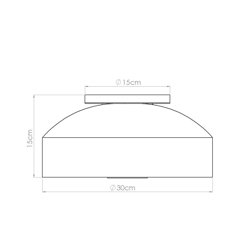 Plafondlamp OMIQ 4x E27/15W/230V Ø 30 cm zwart