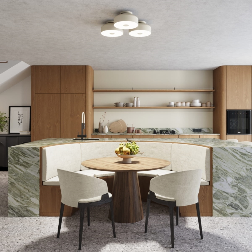 Plafondlamp OMIQ 4xE27/15W/230V Ø 30 cm crème