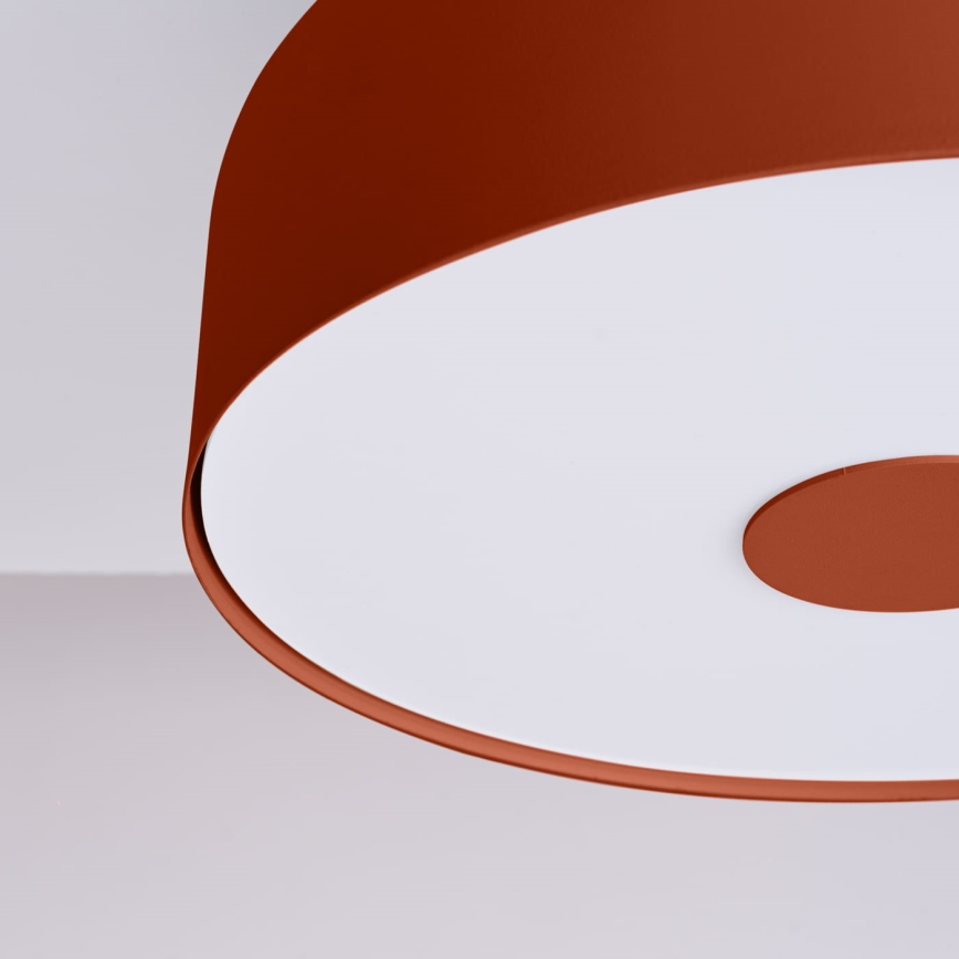 Plafondlamp OMIQ 4xE27/15W/230V Ø 30 cm rood