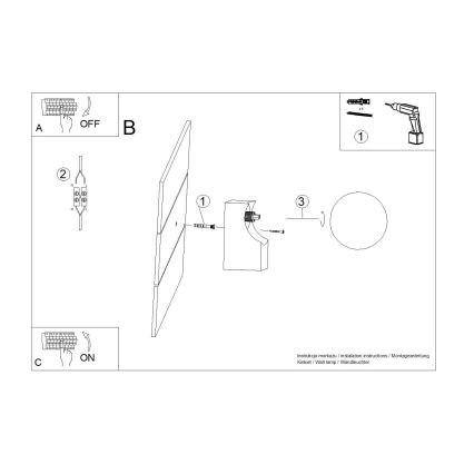 Wandlamp BULBO 1xG9/8W/230V beuken/wit