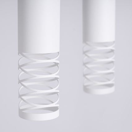 Hanglamp aan een koord LAMI 2xGU10/10W/230V wit