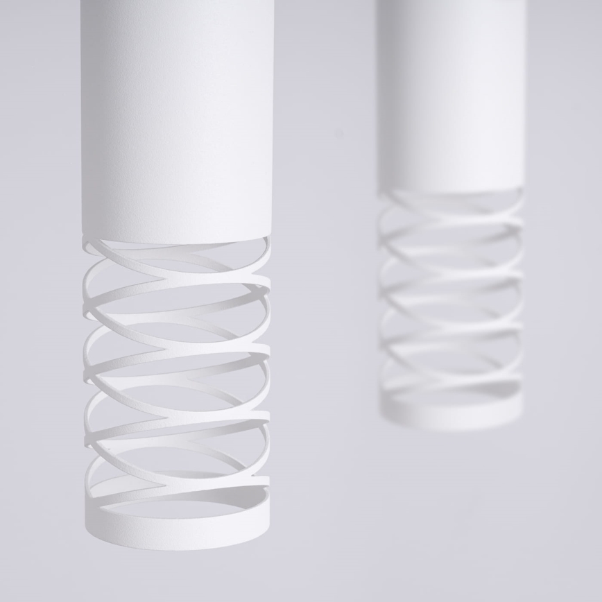 Hanglamp aan een koord LAMI 2xGU10/10W/230V wit