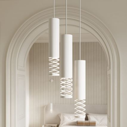 Hanglamp aan een koord LAMI 3xGU10/10W/230V wit