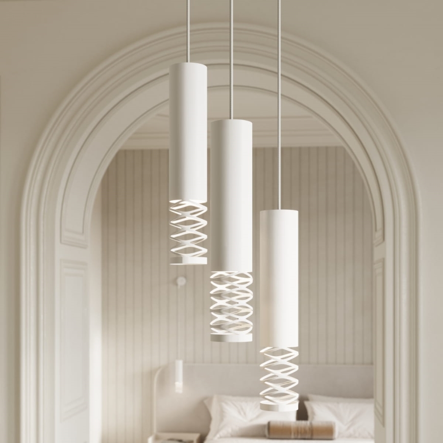 Hanglamp aan een koord LAMI 3xGU10/10W/230V wit