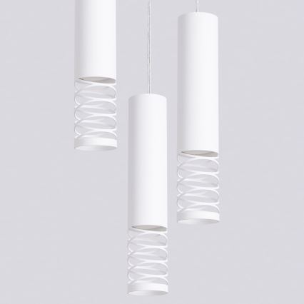 Hanglamp aan een koord LAMI 3xGU10/10W/230V wit