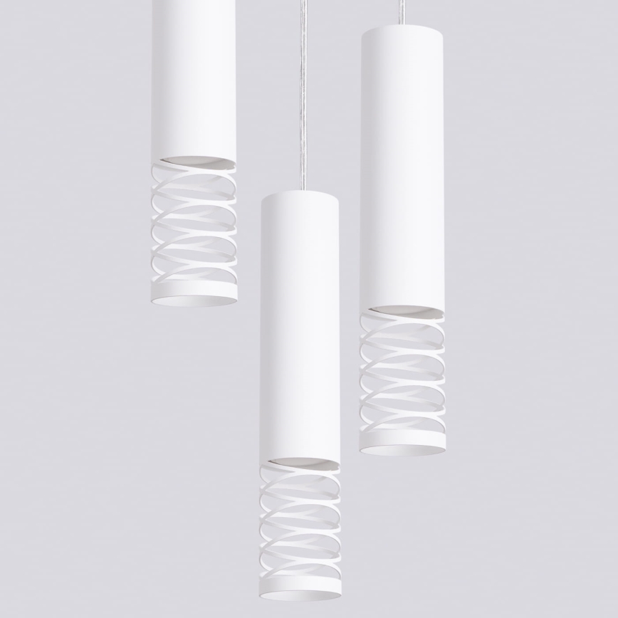 Hanglamp aan een koord LAMI 3xGU10/10W/230V wit