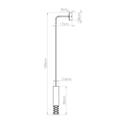 Wandlamp LAMI 1xGU10/10W/230V wit