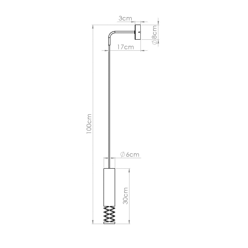 Wandlamp LAMI 1xGU10/10W/230V wit