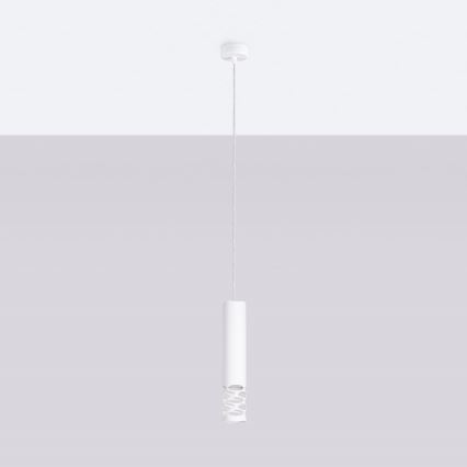 Hanglamp aan een koord LIRO 1xGU10/10W/230V wit
