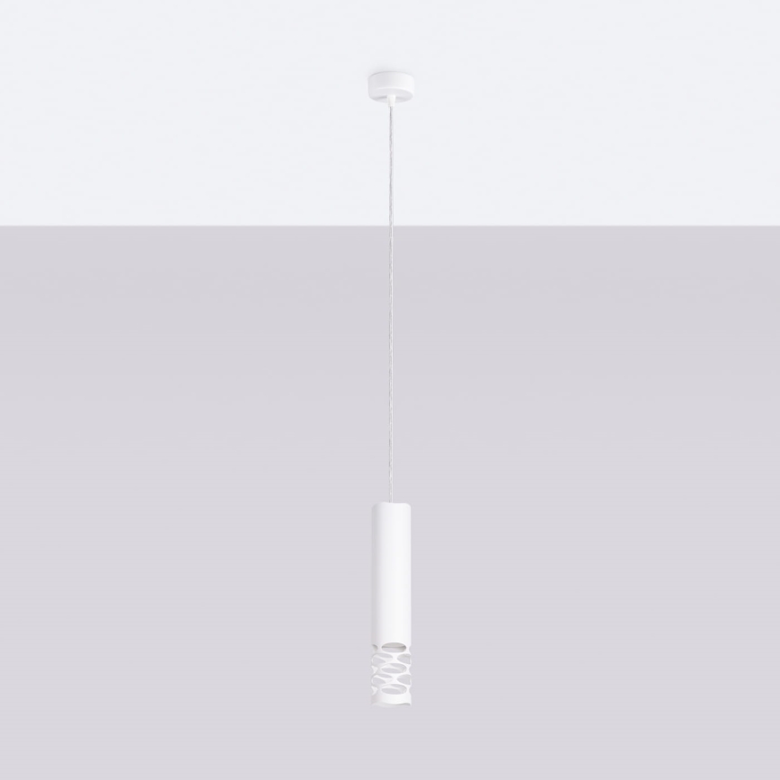 Hanglamp aan een koord LIRO 1xGU10/10W/230V wit