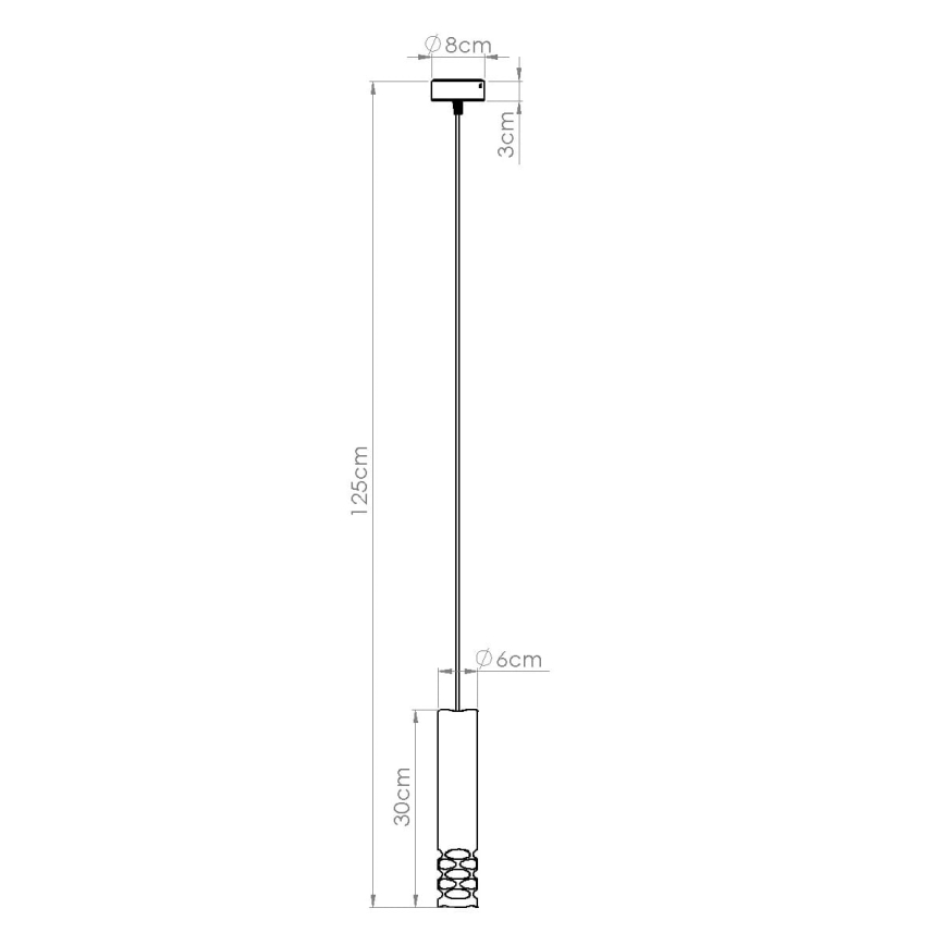 Hanglamp aan een koord LIRO 1xGU10/10W/230V wit