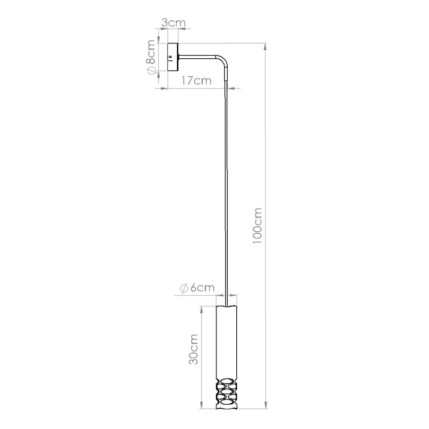 Wandlamp LIRO 1xGU10/10W/230V wit