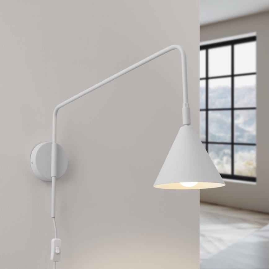 Wandlamp NOX 1xE14/10W/230V wit