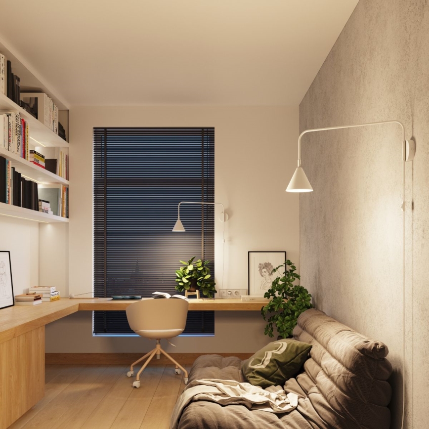 Wandlamp NOX 1xE14/10W/230V wit