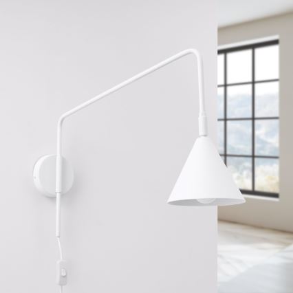 Wandlamp NOX 1xE14/10W/230V wit