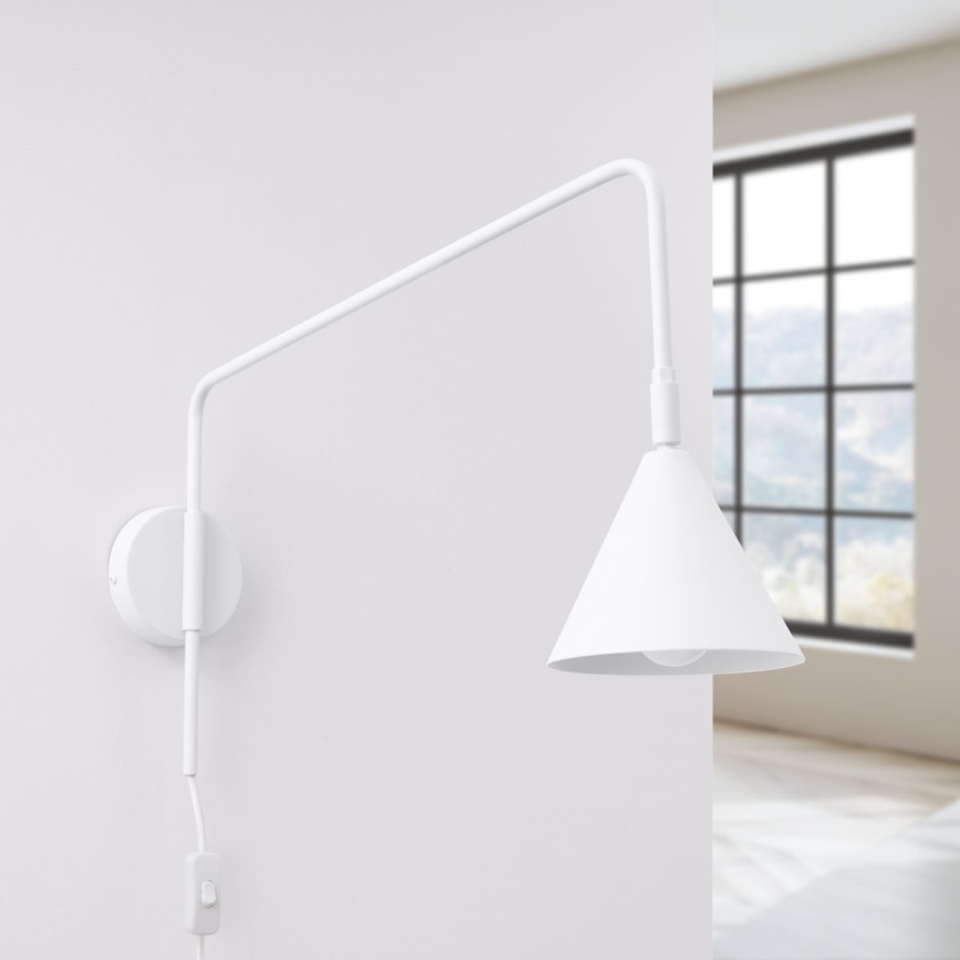 Wandlamp NOX 1xE14/10W/230V wit