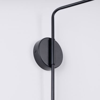 Wandlamp NOX 1xE14/10W/230V zwart