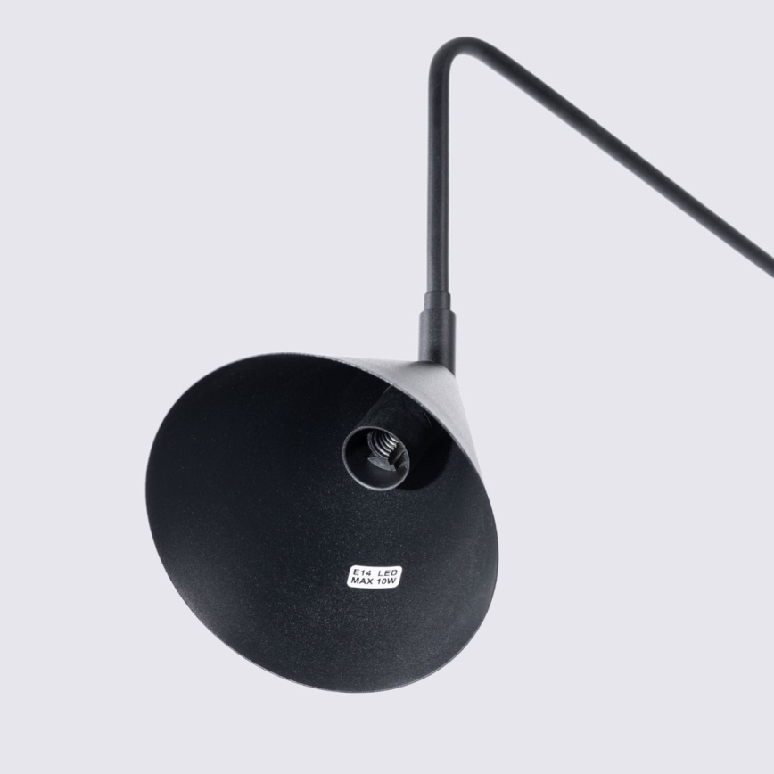 Wandlamp NOX 1xE14/10W/230V zwart