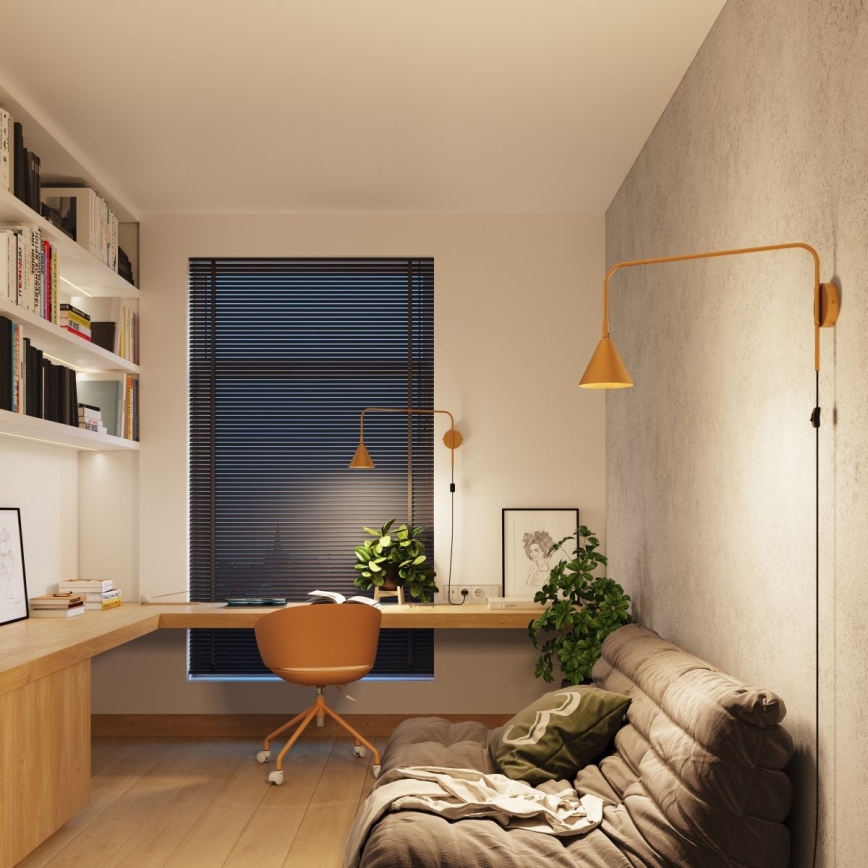Wandlamp NOX 1xE14/10W/230V goud