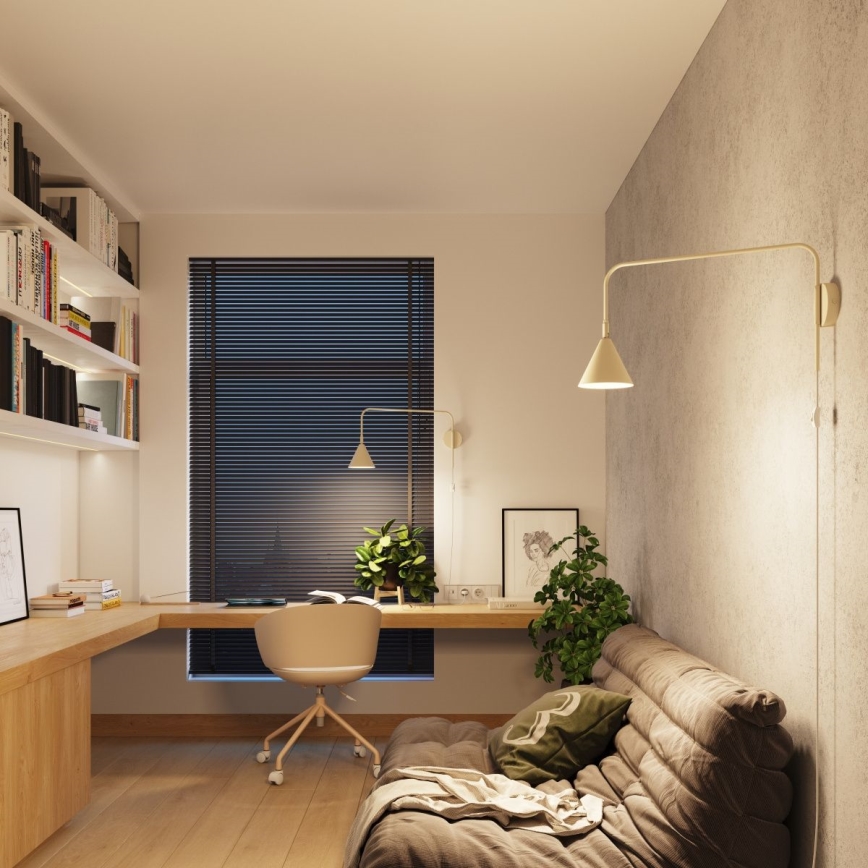 Wandlamp NOX 1xE14/10W/230V crème