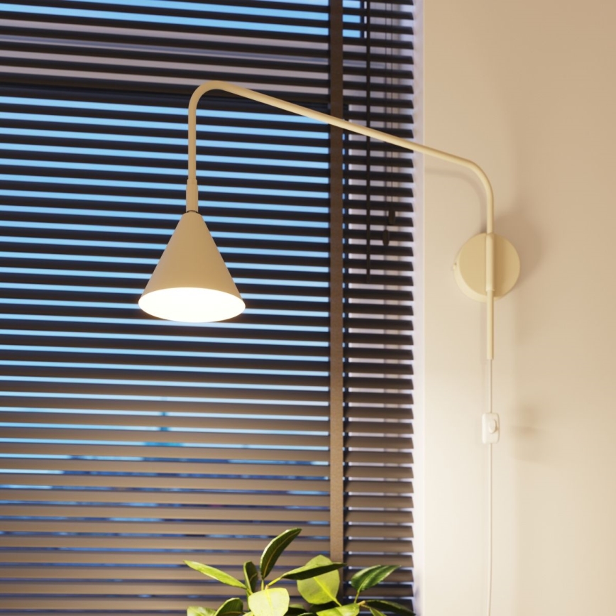 Wandlamp NOX 1xE14/10W/230V crème
