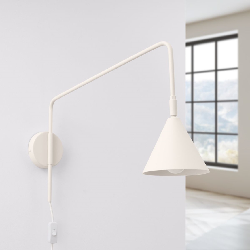 Wandlamp NOX 1xE14/10W/230V crème