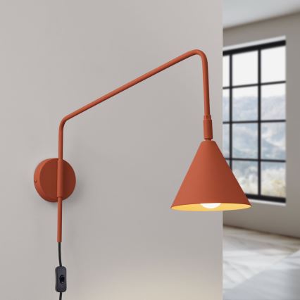 Wandlamp NOX 1xE14/10W/230V oranje