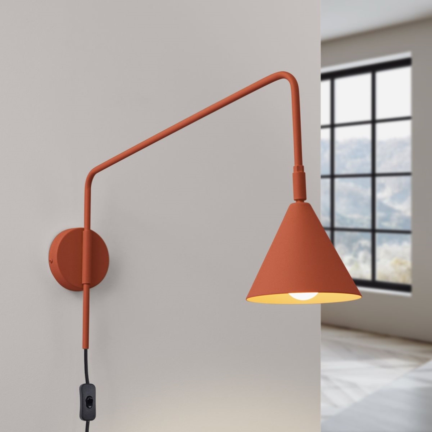 Wandlamp NOX 1xE14/10W/230V oranje
