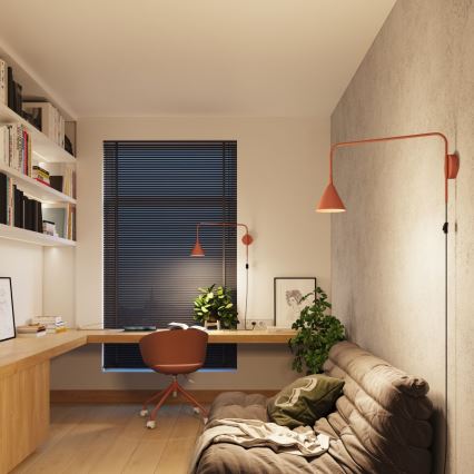 Wandlamp NOX 1xE14/10W/230V oranje