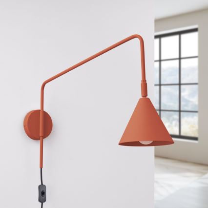 Wandlamp NOX 1xE14/10W/230V oranje