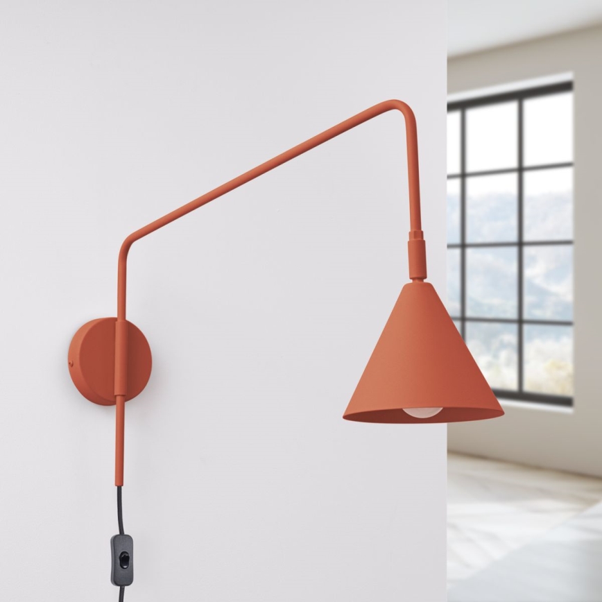 Wandlamp NOX 1xE14/10W/230V oranje
