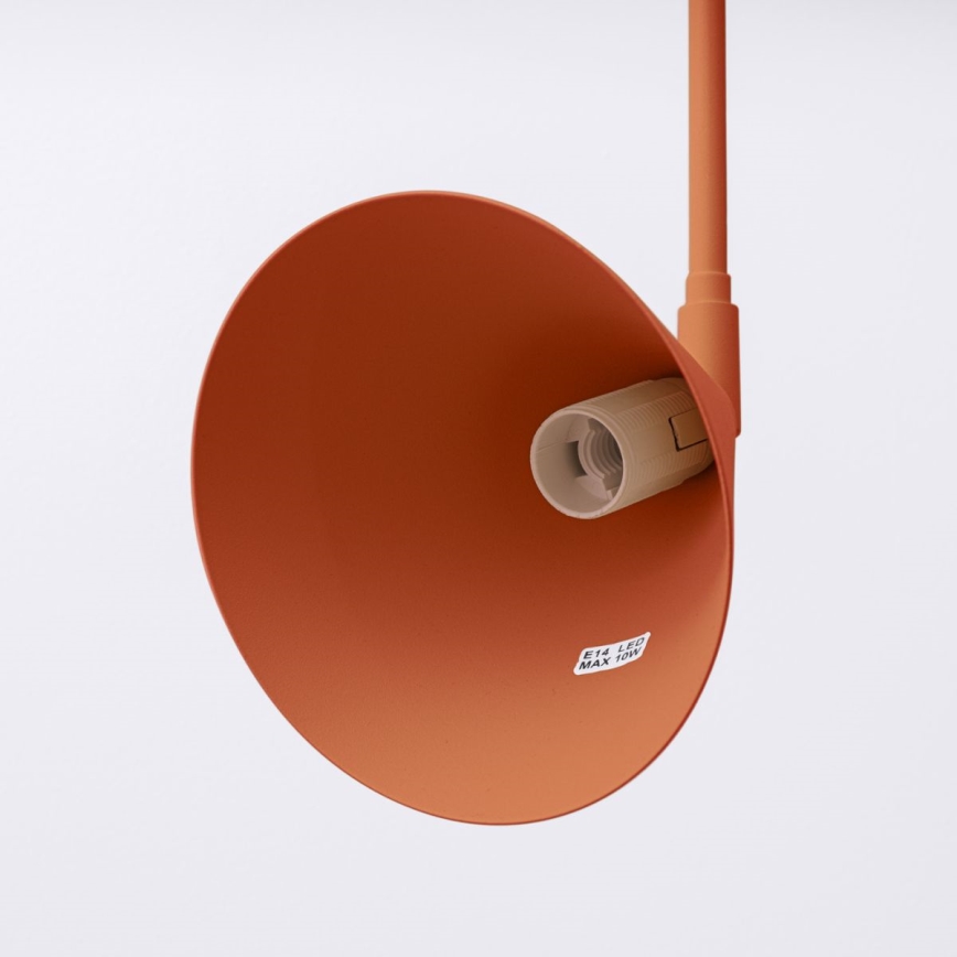 Wandlamp NOX 1xE14/10W/230V oranje