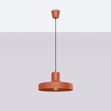 Hanglamp aan een koord BILO 1xE27/15W/230V diameter 35 cm oranje