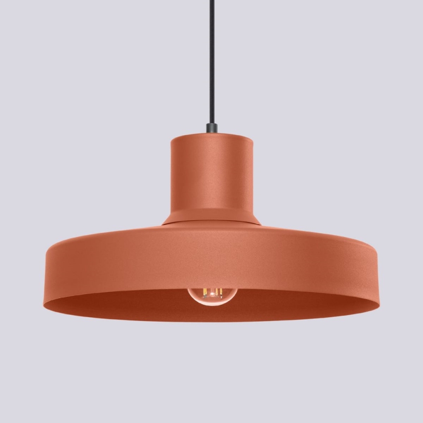 Hanglamp aan een koord BILO 1xE27/15W/230V diameter 35 cm oranje