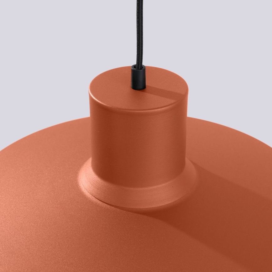 Hanglamp aan een koord BILO 1xE27/15W/230V diameter 35 cm oranje