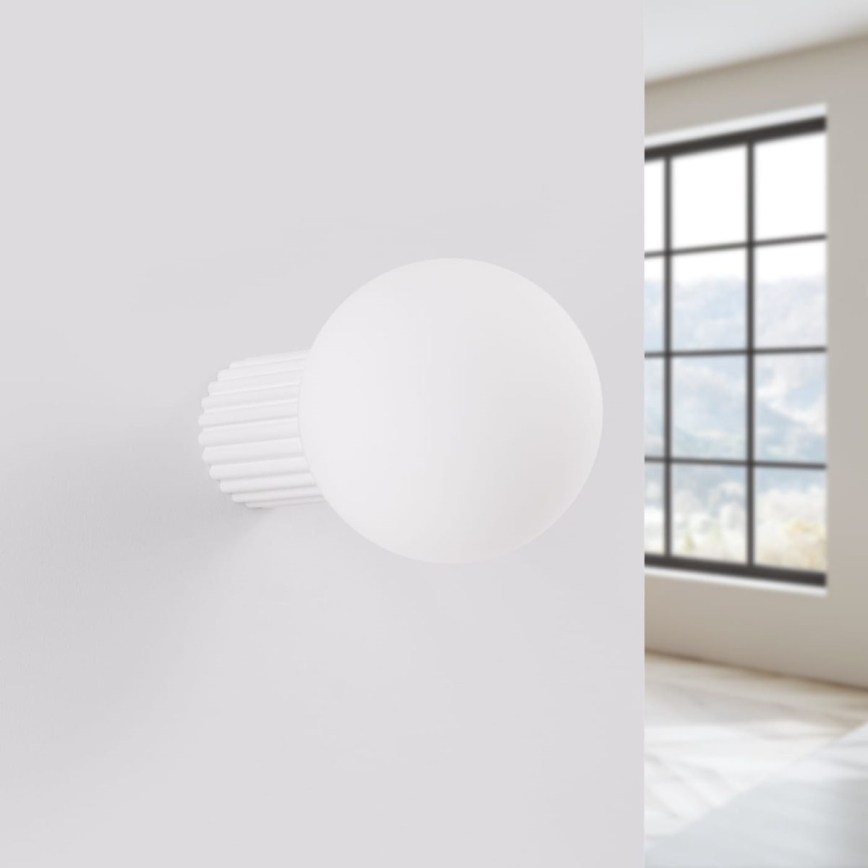 Badkamer wandlamp HALO 1xG9/8W/230V diameter 12 cm IP44 wit