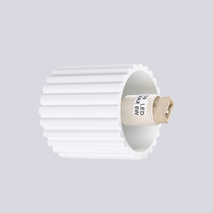 Badkamer wandlamp HALO 1xG9/8W/230V diameter 12 cm IP44 wit