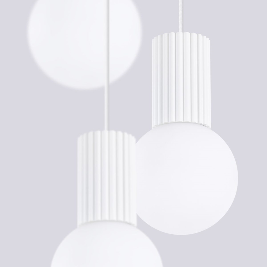 Hanglamp aan een koord HALO 3xG9/8W/230V diameter 25 cm wit